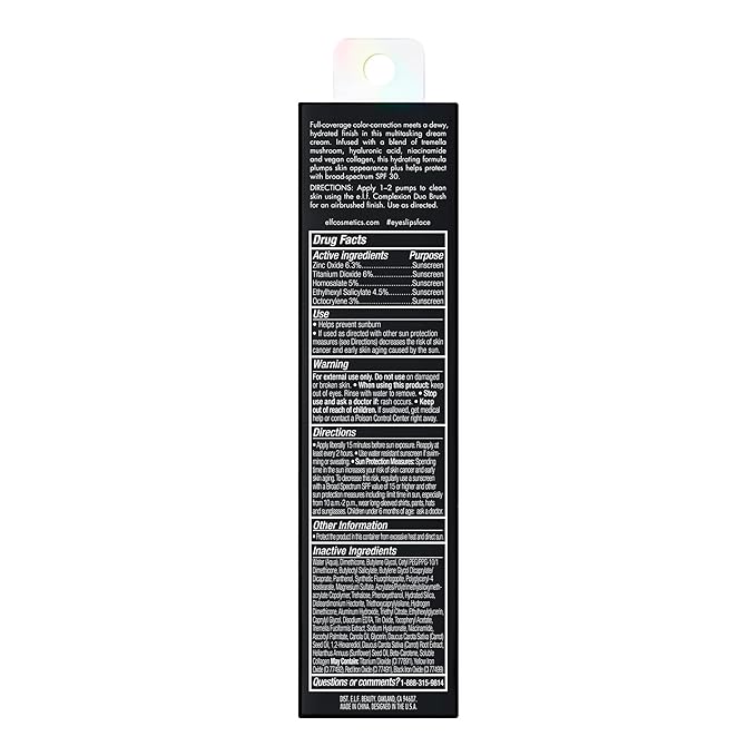 e.l.f. Hydrating Camo CC Cream, SPF 30, Color 350 W