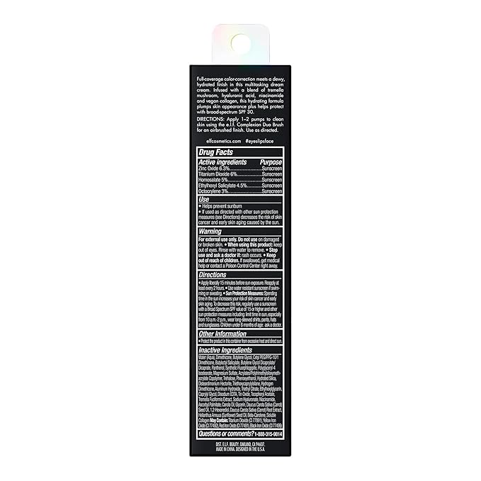e.l.f. Hydrating Camo CC Cream, SPF 30, Color 620 W
