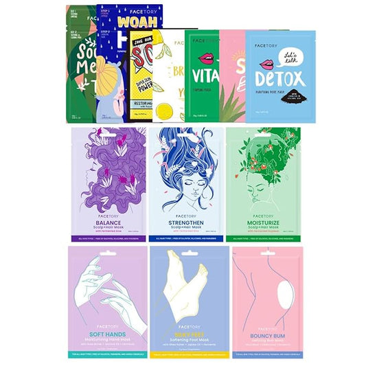 FACETORY Deluxe Self-Care Mask Bundle Nourishing
