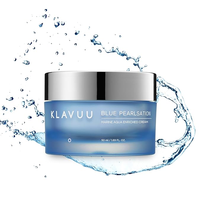 BLUE PEARLSATION MARINE AQUA ENRICHED CREAM - Hypoallergenic Deep Moisturizer with Apple Water for Nourished, Balanced Skin, Perfect for Sensitive Skin Seeking Hydration and Radiance – 1.69 floz
