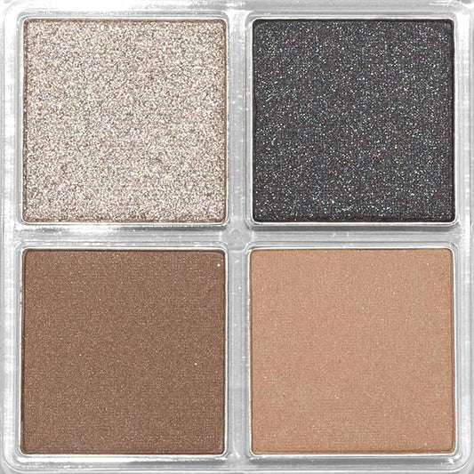 Palladio Eyeshadow Quads, Velvety Pigmented Blendable Matte, Metallic & Shimmer Finishes, Creamy Formula, Four Way Quad Eye Shadow Palette, Talc-Free (Party Rocker)