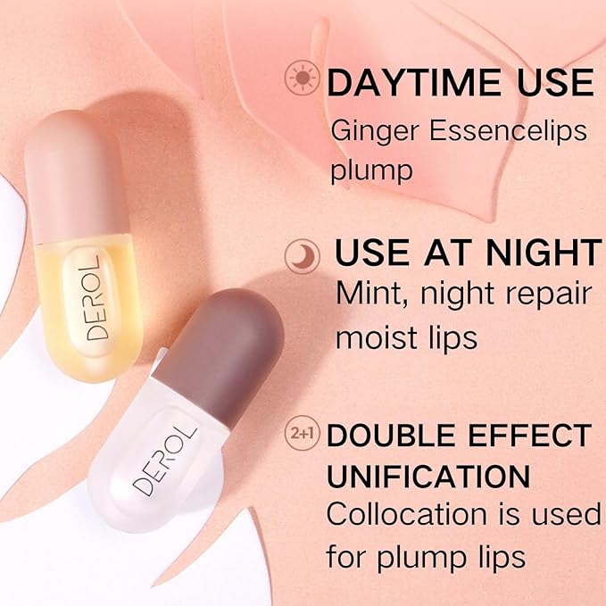 4Pcs Lip Plumper Set,Lip Plumper,Natural Lip
