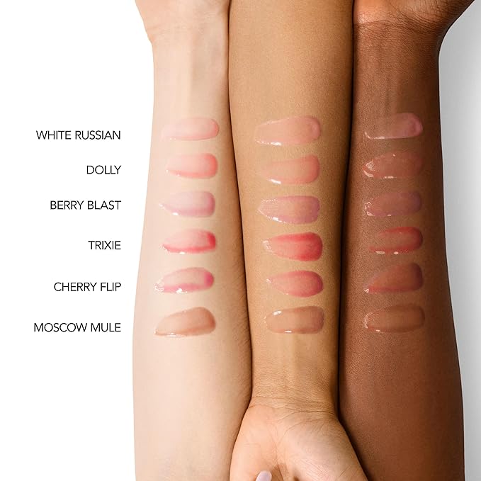 Buxom Full On Glossy Lip Oil in Berry Blast Power Line Plumping Lip Liner in Powerful Plum