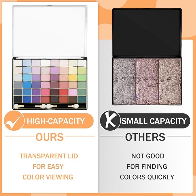 3 Pcs Large Empty Magnetic Eyeshadow Palette Cosmetics