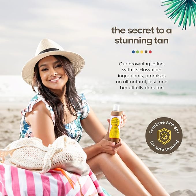 Maui Babe Browning Lotion 8 Ounces (Pack of 2)