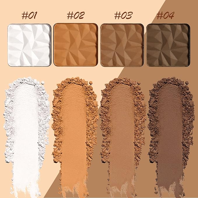 Matte Light Bronzer Palette,Perfect Finish Hd Powder,Professional Bronzering