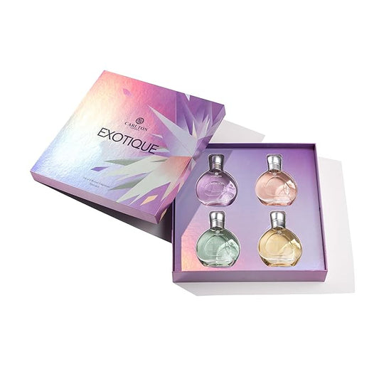 Exotique Gift Set Of 4 Premium Perfume Liquid- 30Ml Each I Orange, Cedar, Honey And Rose Fragrance I Luxury Edp Perfume For Girls And Ladies, Best Gift Set For Women