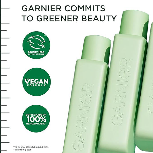 Garnier Fructis Hair Filler Fullness Repair Shampoo, Volumizing Shampoo with Polypeptides and Hair Repair Complex for Thin, Weak Split Ends, 10.1 Fl Oz