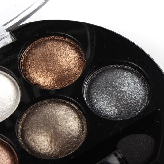 Mallofusa 5 Colors Eye Shadow Palette Powder Glitter 7oz