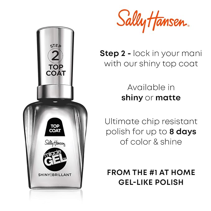 Sally Hansen Miracle Gel Nail Polish, Shade Let's Get Digital, 0.5 Fl Oz (Pack of 2)
