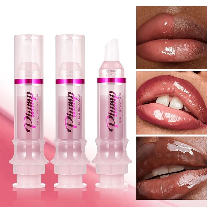 Lip Plumping Lip Gloss, High-Shine & Volumizing Lip Plumping Lip Glass Mirror Lip Glaze Lip Makeup, Long-lasting moisturizing Plump & Pout Lip Lip Gloss for Women (#06)