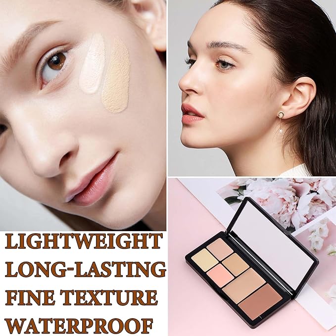 6 Colors Correcting Concealer Contour Palette,Concealer Cream Contour
