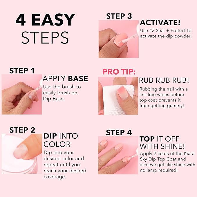 Kiara Sky Long Lasting Nail Dip Powder Yellow Tones 1 oz, Main Squeeze