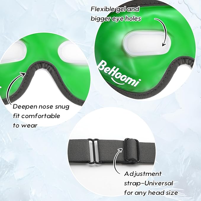 Cooling eye mask, gel eye