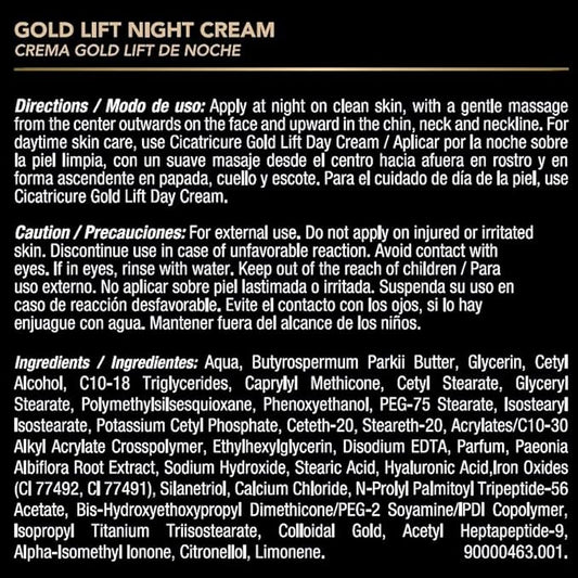 Cicatricure gold lift anti gravitational