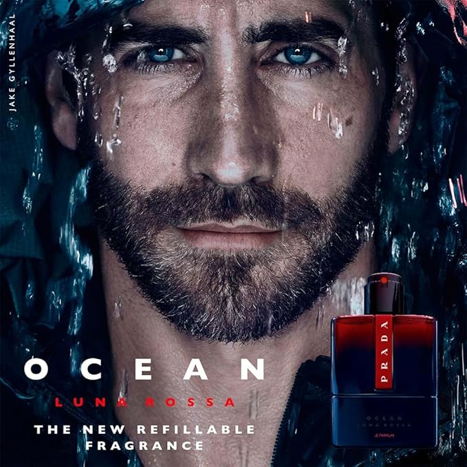 Prada Luna Rossa Ocean Le Parfum Refillable Spray for Men, 3.3 Ounce