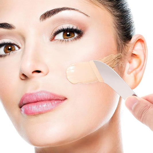 POPETPOP Makeup Spatula Foundation Spatula- Korean Cosmetic Spatula,