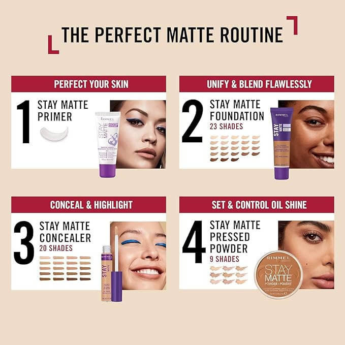 Rimmel London Stay Matte - 142 Linen - Free Radicals, 0.23oz