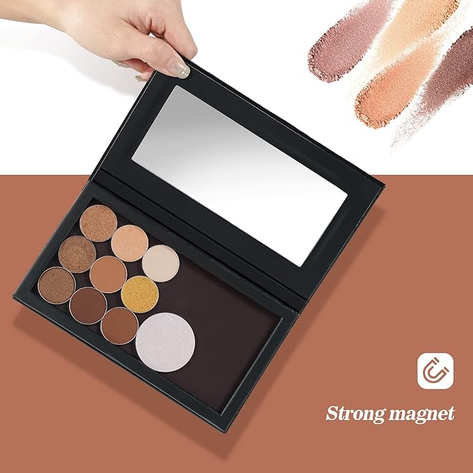 Lolalet 2 Pack Magnetic Makeup Palettes, Empty Magnetic