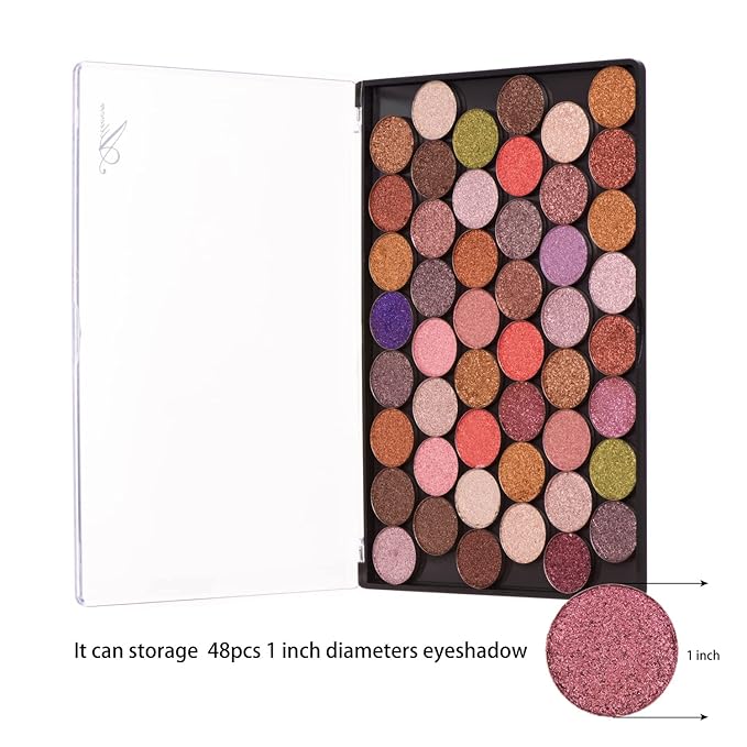 XL Large Empty Magnetic Transparent Plastic Eyeshadow Makeup