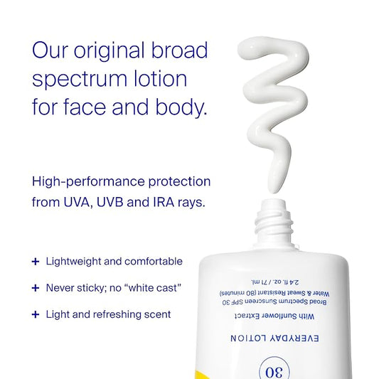 Supergoop! PLAY Everyday SPF 30 Lotion, 5.5 oz - Broad Spectrum Sunscreen for Sensitive Skin - Water & Sweat Resistant Body & Face Sunscreen - Clean Ingredients - Great for Active Days