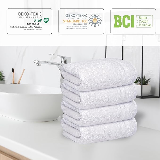Infinitee xclusives white hand towels
