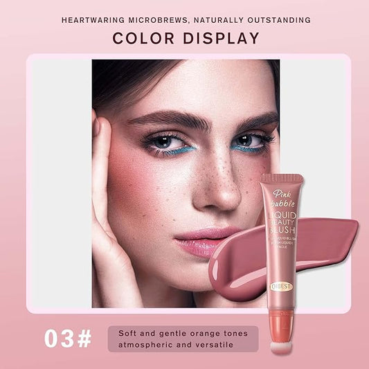 Liquid Blush Beauty Wand Matte Cream Blush Stick Plum Wine)