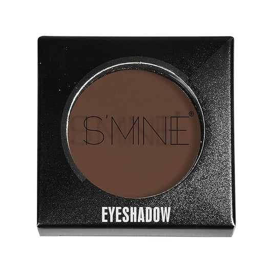 ISMINE Single Eyeshadow Powder Palette Matte Coffee, High Pigment, Longwear Single Brown Eye Makeup for Day & Night (#04)