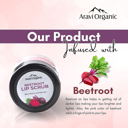 Beetroot Lip Lightening Scrub Balm