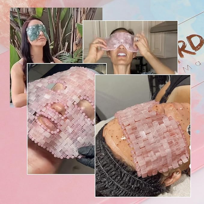 Jade eye mask reusable jade