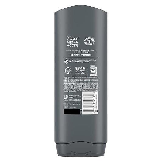 DOVE MEN + CARE Hidratante Coco + Cítricos Body and Face Wash 4 Count for Hydrated Skin Coconut