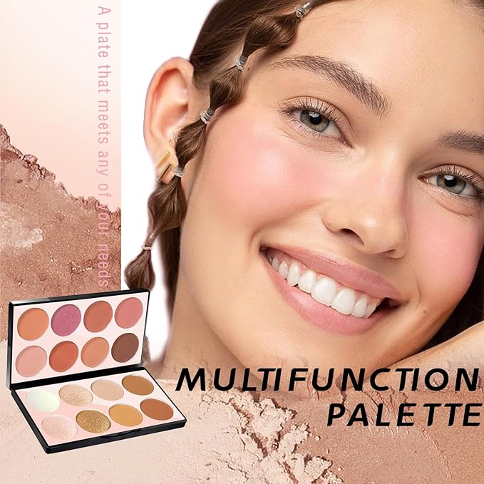 16 Colors Blush Contour Highlighter Makeup Palette, All-in-One