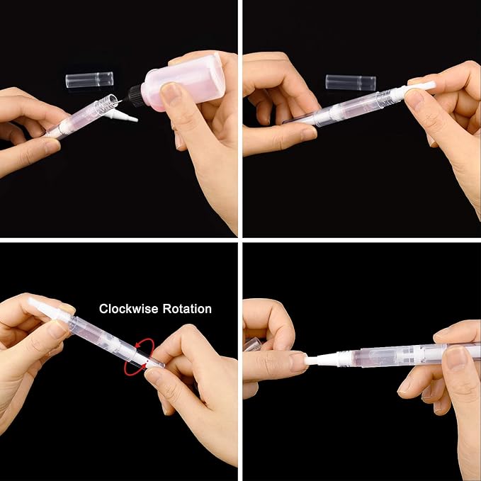 12 Pack 3 Ml Transparent Twist Pens Empty Ml