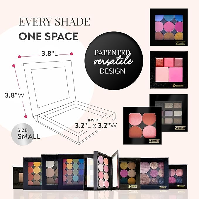 Small Magnetic Makeup Palette, Empty Magnetic Palette, Universal