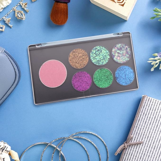 AJLTPA Magnetic Makeup Palette with Frosted Clear Top,