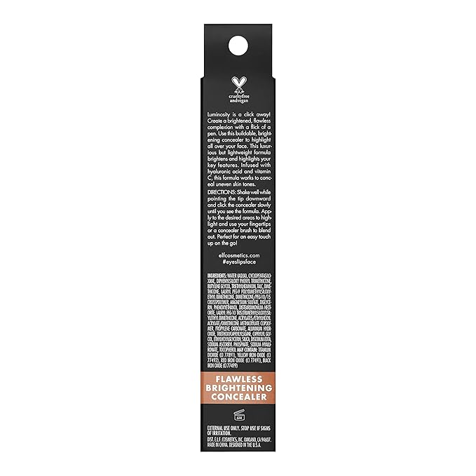 e.l.f. Flawless Brightening Concealer, Illuminating & Highlighting Face Fl Oz