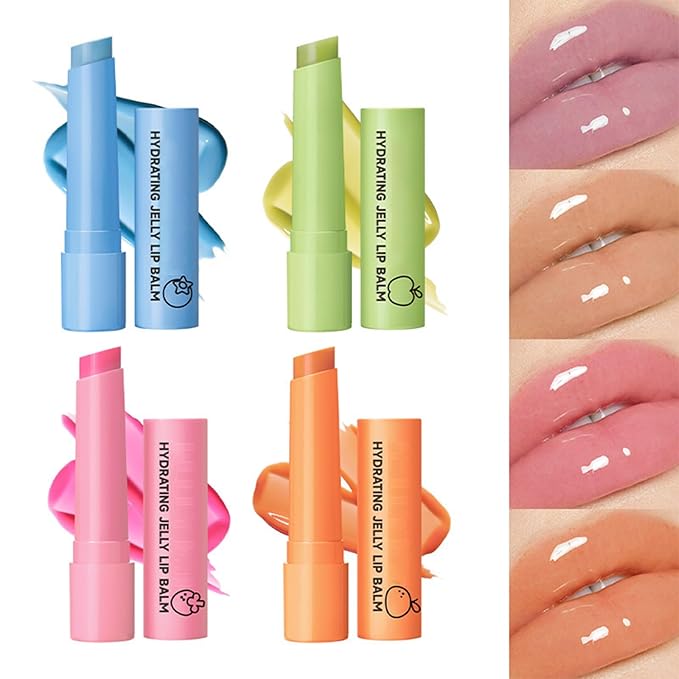 Hydrating Jelly Balm,Tinted Moisturizing Lip Balm