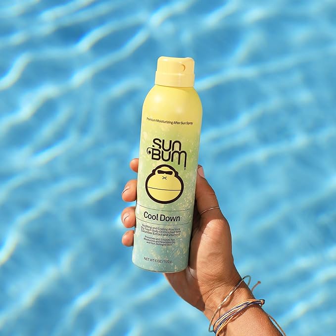 Sun Bum Cool Down Aloe Vera Spray | Vegan After Sun Care with Cocoa Butter to Soothe and Hydrate Sunburn Pain Relief | 6 oz