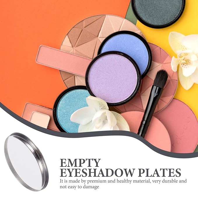 20pcs Metal Makeup Eyeshadow Jars Pan Palettes Tin