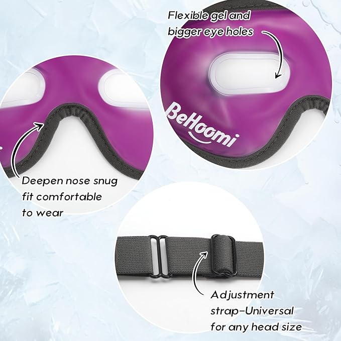 Cooling eye mask, gel eye