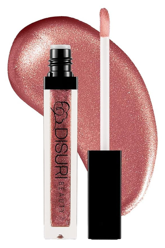 Pack of 3 Shimmer Lip Gloss for Girls & Women - Lip Glosses 2.1 FL Oz Total (0.7 FL Oz Each) - High Shine Lip Gloss - Cruelty Free - (Ice Queen, Rosé All Day, Champagne Kiss)