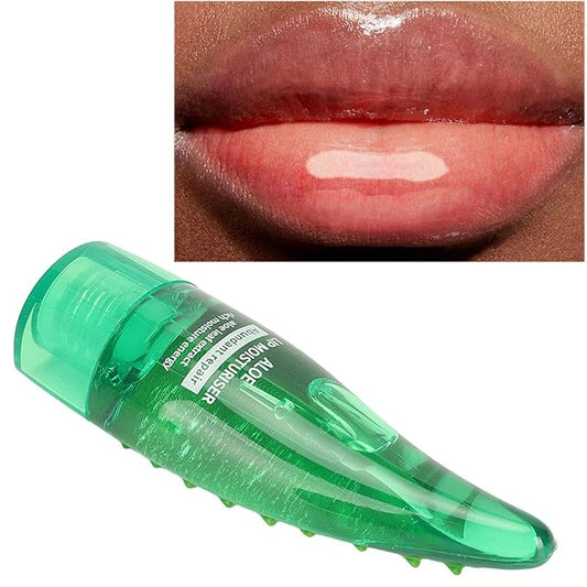 Lip Gloss, Professional Moisturizing Silicone Brush Head Portable Lip Oil Remove Dead Skin Soften Skin For Dry Mouth