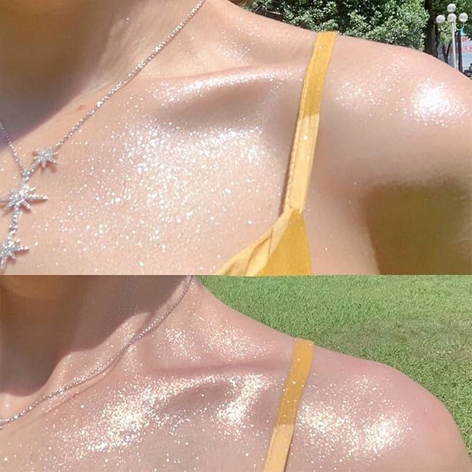 Shimmering Spray Powder Sparkle Powder, kaynest Body Glitter