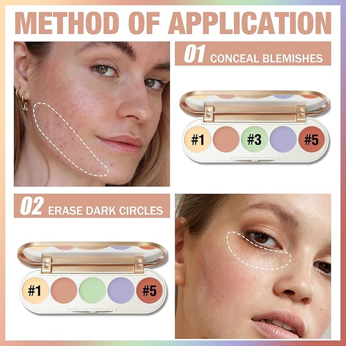 FOCALLURE #GoldenAge 5 in 1 Multi Uses Concealer