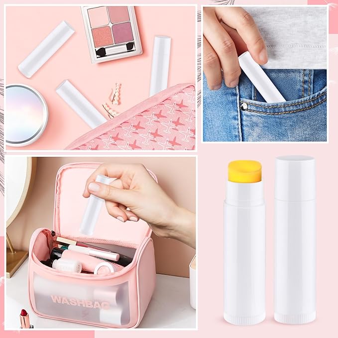 100 Pcs 5.5ml Bulk Empty Lip Balm