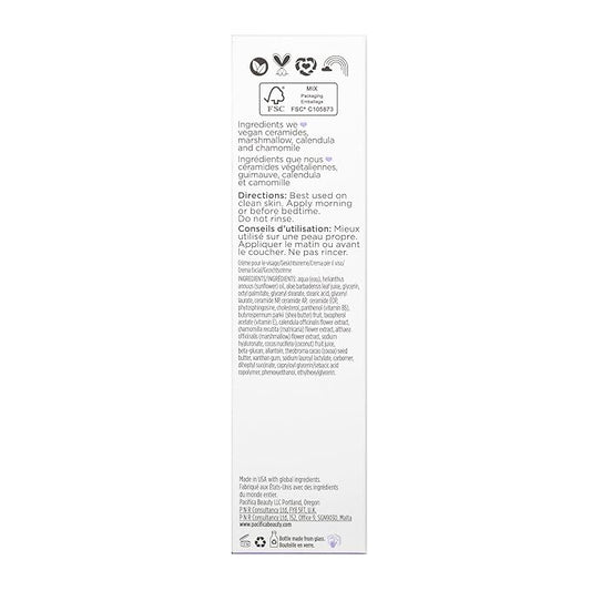 Pacifica Beauty, Vegan Ceramide Barrier Repair Face Lotion, Hydrating, Lightweight Moisturizer, For Dry Skin, Dermatologist Tested, Safe for Sensitive Skin, Fragrance Free, 100% Vegan + Cruelty Free