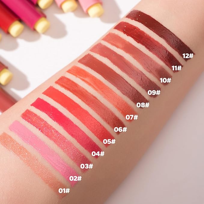 MAEPEOR Hydrating Lip Plumper 12 Colors Balm（Color