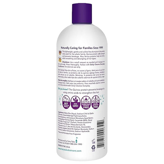 Fairy Tales Daily Cleanse Everyday Kids Shampoo - Gentle Natural Defining Shampoo, Tangle Free, Moisturizing and Hydrating Formula, Clean and Natural Ingredients -Paraben Free - 32 oz.