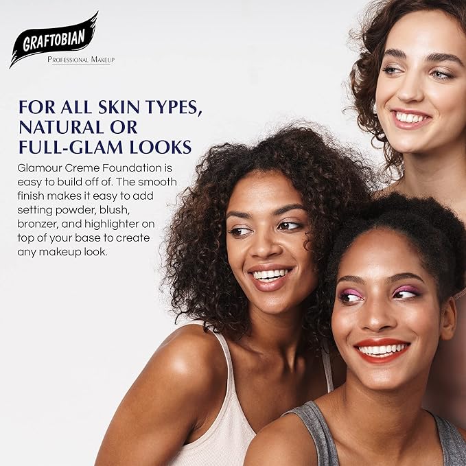 Graftobian HD Glamour Crème Foundation 1/, Weightless Full 2oz