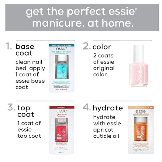 essie Nail Polish, Glossy Shine Sheer White, Marshmallow, 0.46 Ounce (Pack of 2)